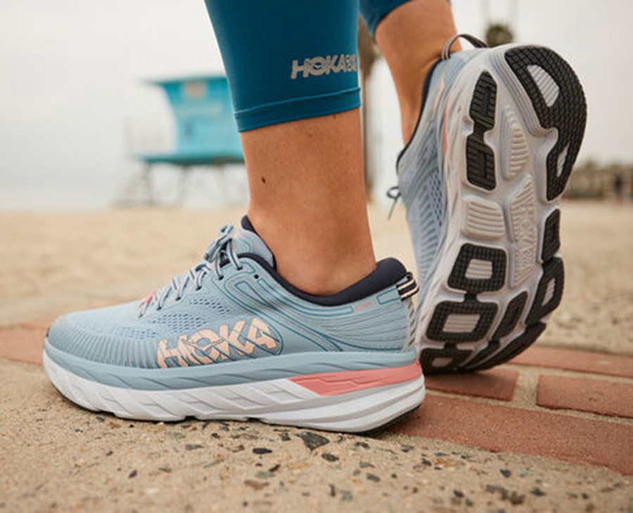 Hoka One One Tenisky Damske Modre - Bondi 7 - 02935-IZCP